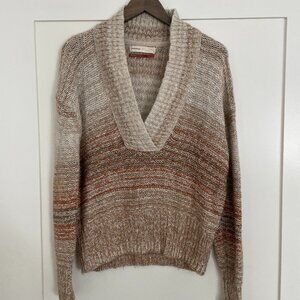 Anthropologie Pilcro Ombre V-neck sweater